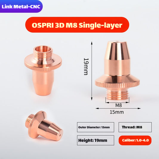 Link Metal CNC OSPRI 3D-M8 Type Single Layer Laser Cutting Nozzle