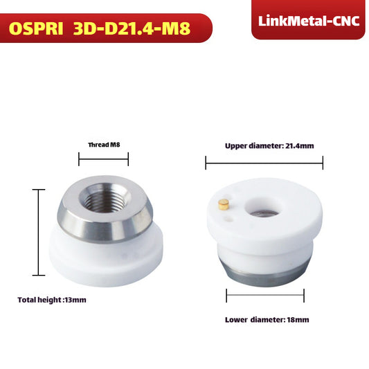 Link Metal CNC 3D-M8-D21.4 Ceramic Ring for OSPRI Cutting Heads