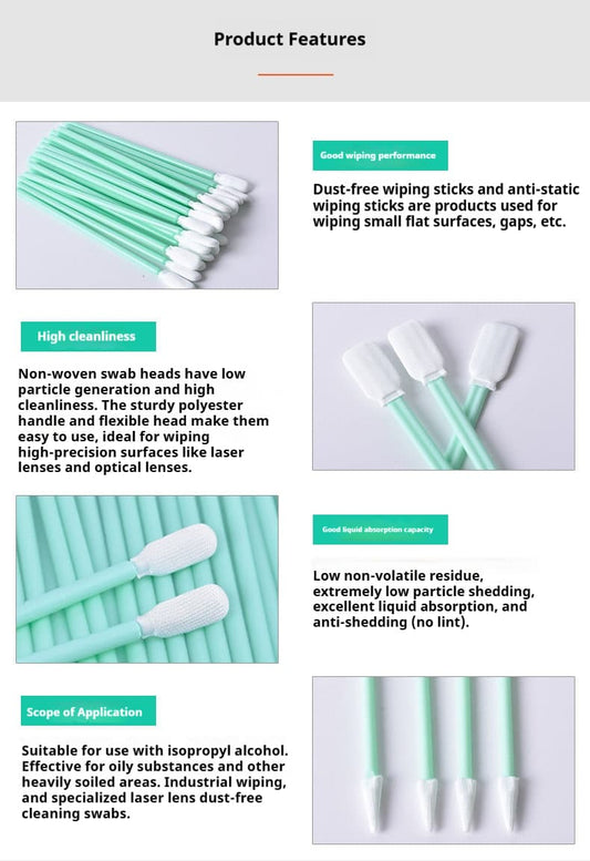 LinkMetal CNC Laser Lens Cotton Swab All Sizes Display