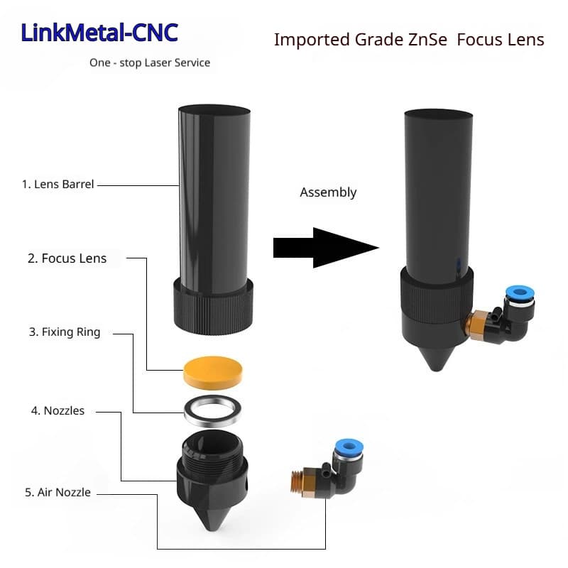 LinkMetal CNC Premium ZnSe Lens Anti-Reflection Coating Detail 02