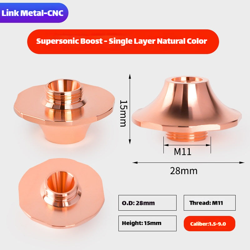 LinkMetal CNC Supersonic Pressurized Type Laser Cutting Nozzle