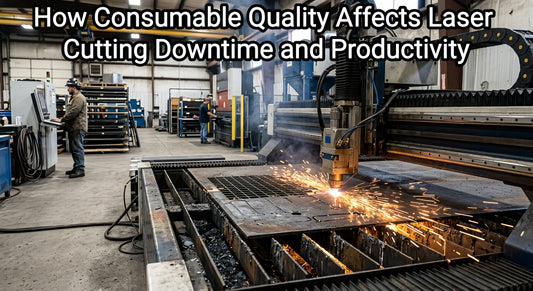 Fiber laser cutting production and consumable downtime