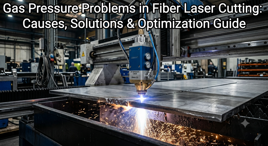 Gas pressure optimization in fiber laser cutting