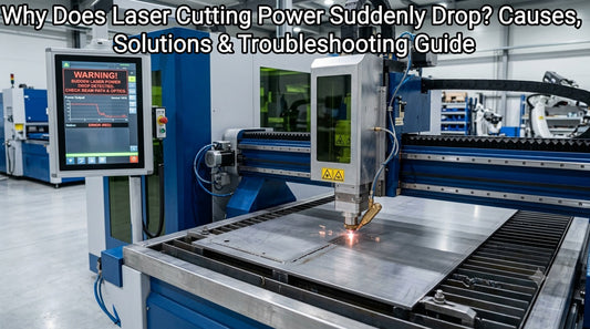 Fiber laser cutting machine experiencing sudden power loss during industrial metal cutting