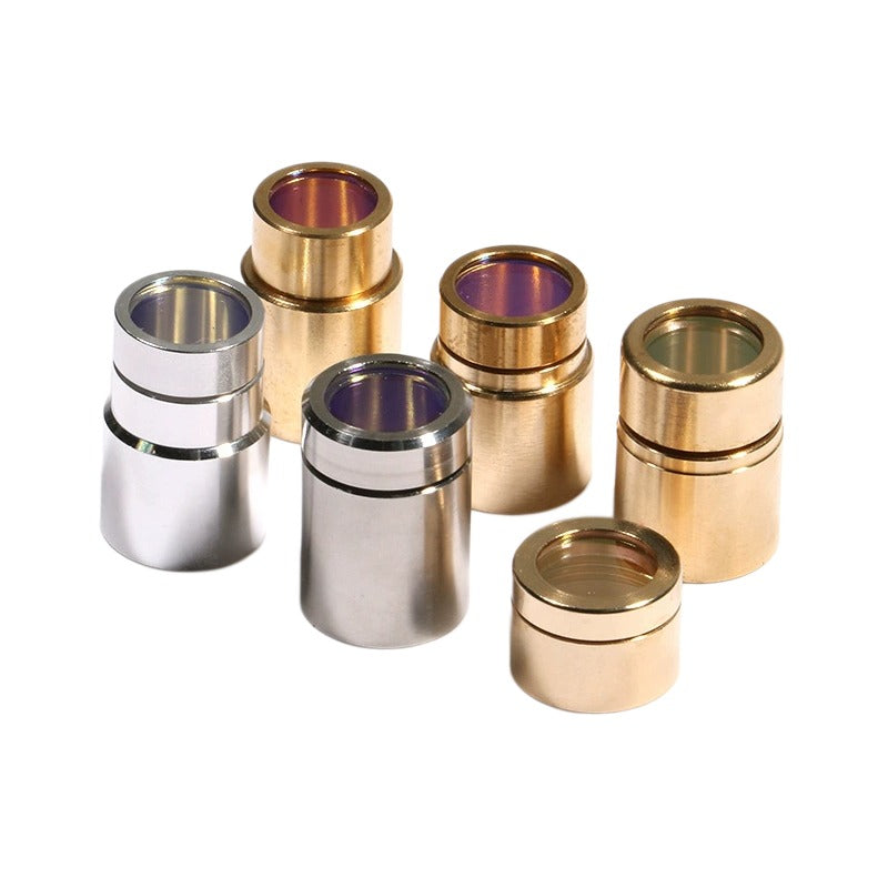 Link Metal CNC QBH Laser Protective Cap - 1064nm JGS1 Fused Silica Protective Cap for IPG Raycus MAX Fiber Lasers