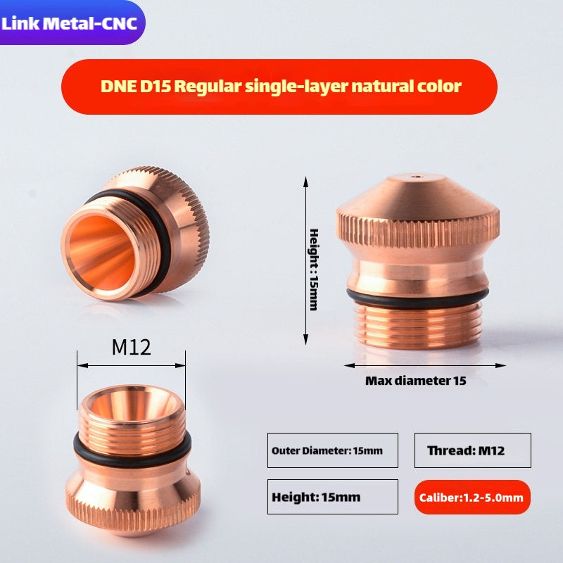 DNE D15/D17 Laser Cutting Nozzle Single Layer | Link Metal CNC
