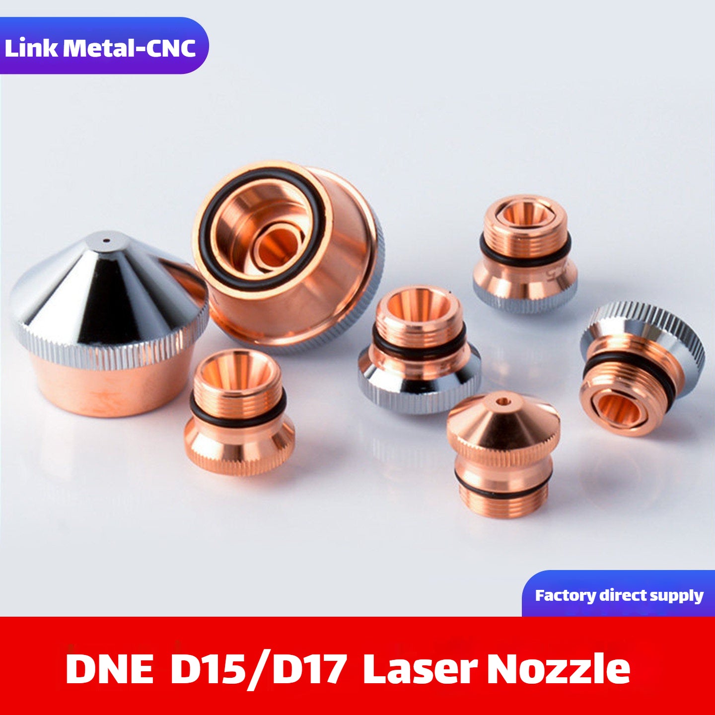 DNE D15/D17 Type Laser Cutting Nozzle | Link Metal CNC