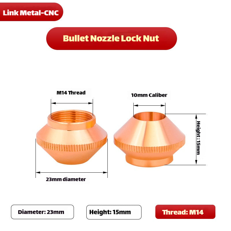 Link Metal CNC Bullet-shaped Type Tip Retainer Nut
