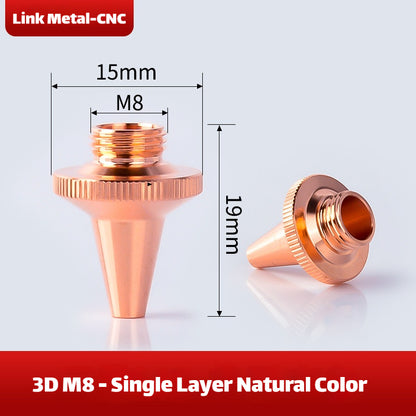 Link Metal CNC 3D-M8 Type Standard Laser Nozzle