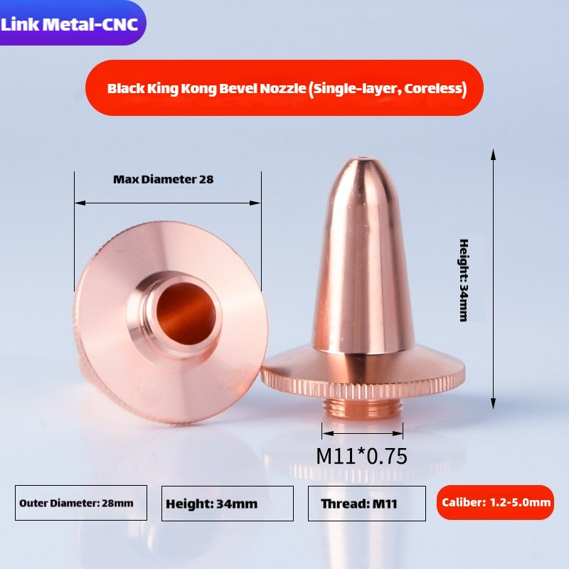 Link Metal CNC BOCI 3D-M11-H34 Type Single Layer Laser Cutting Nozzle
