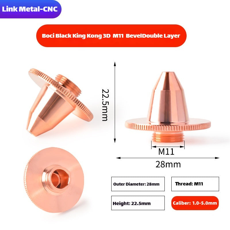 Link Metal CNC BOCI 3D-M11 Type Double Layer Laser Cutting Nozzle