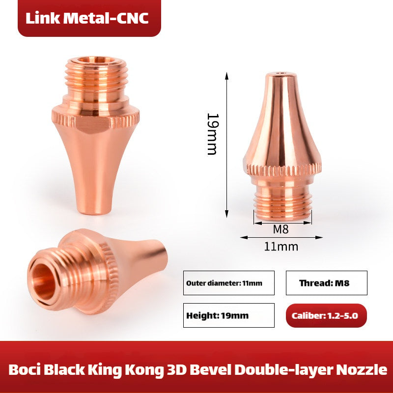 Link Metal CNC BOCI 3D-M8 Type Double Layer Laser Cutting Nozzle