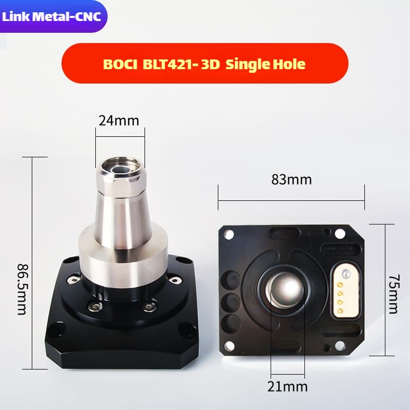 Link Metal CNC BOCI Nozzle Connector & Capacitive Height Sensor for BLT421 3D - Single Hole Fiber Laser Cutting Heads