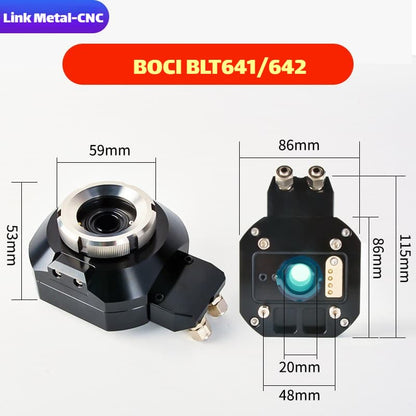 Link Metal CNC BOCI Nozzle Connector & Capacitive Height Sensor for BLT641/642 Fiber Laser Cutting Heads