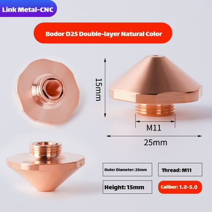 Bodor D25 Type Double Layer Laser Cutting Nozzle