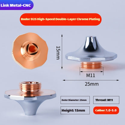Bodor D25 Type High Speed Double Layer Chrome Plated Nozzle