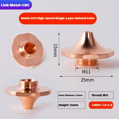 Bodor D25 Type High Speed Single Layer Laser Nozzle