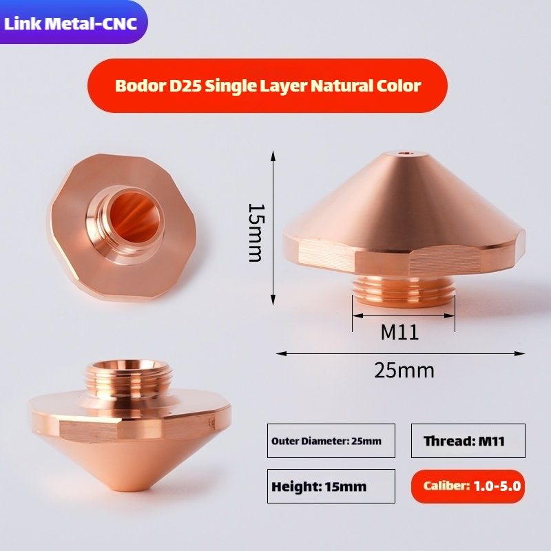 Bodor D25 Type Single Layer Laser Cutting Nozzle