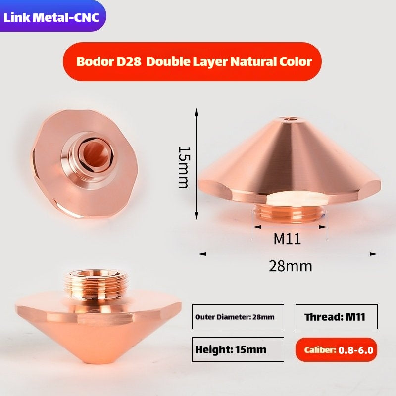 Bodor D28 Type Double Layer Laser Cutting Nozzle