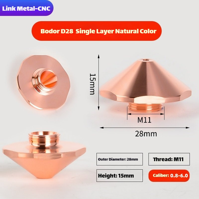 Bodor D28 Type Single Layer Laser Cutting Nozzle