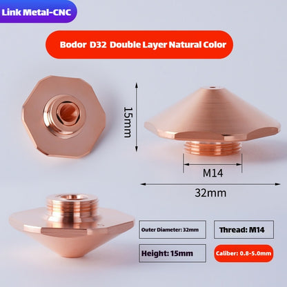 Bodor D32 Type Double Layer Laser Cutting Nozzle