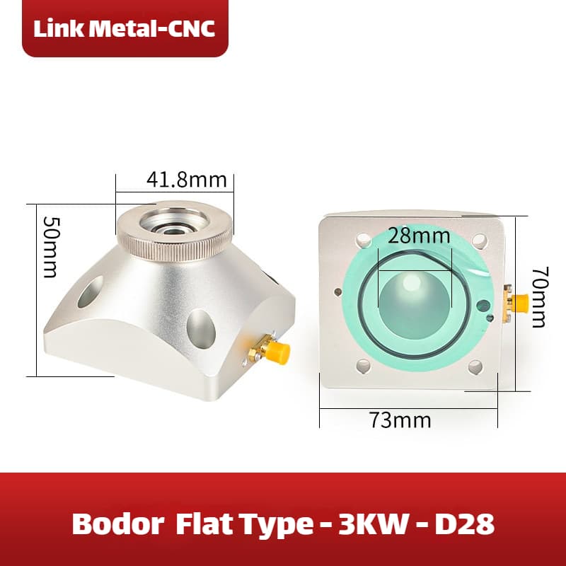 Link Metal CNC BODOR Nozzle Connector & Capacitive Height Sensor for Flat Type - 3kW - D28 Fiber Laser Cutting Heads