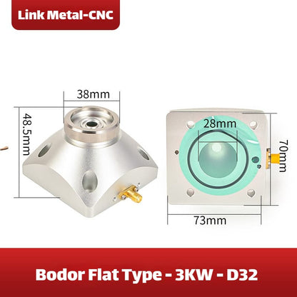 Link Metal CNC BODOR Nozzle Connector & Capacitive Height Sensor for Flat Type - 3kW - D32 Fiber Laser Cutting Heads