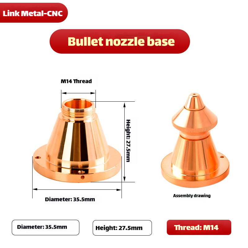 Link Metal CNC Bullet-shaped Type Tip Retaine