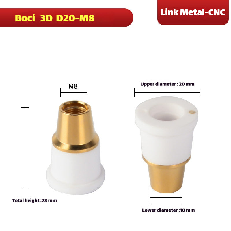 Link Metal CNC 3D-M8-D20 Ceramic Ring for BOCI 3D Laser Heads