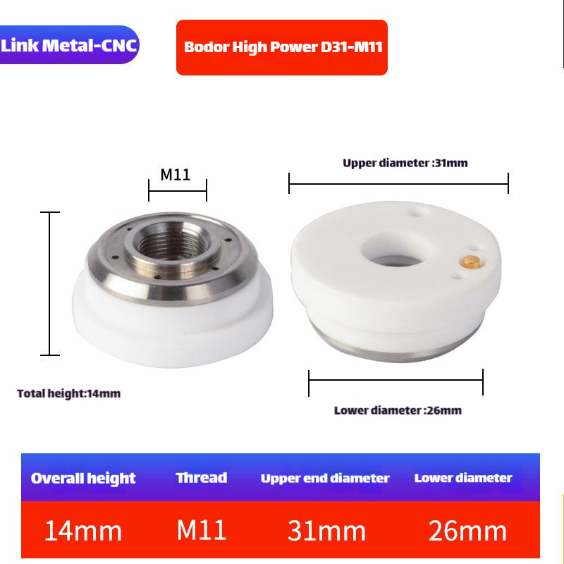 Link Metal CNC High Power D31-M1 Ceramic Ring for Bodor Laser Cutting Heads