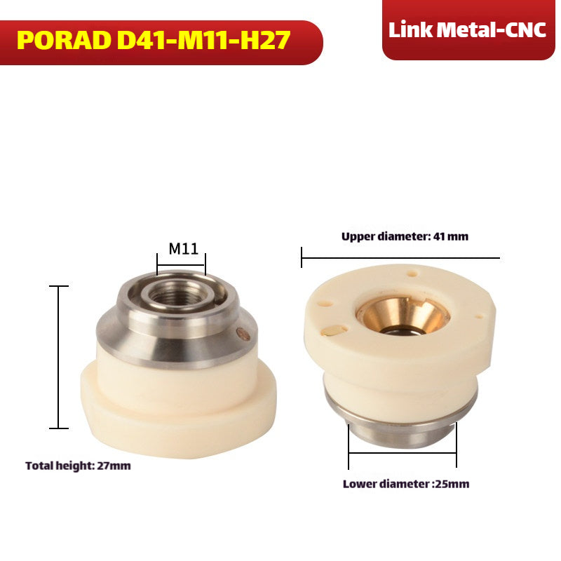 Link Metal CNC M11-D41-H27 Ceramic Ring for PORAD Laser Heads