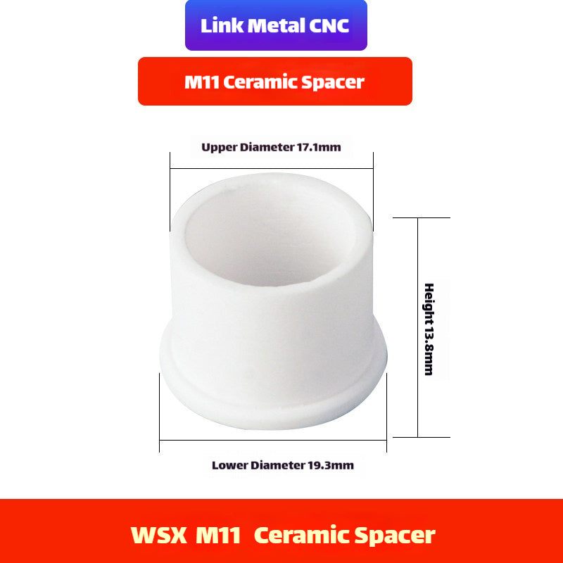 Link Metal CNC M8 Ceramic Spacer for WSX Laser Heads