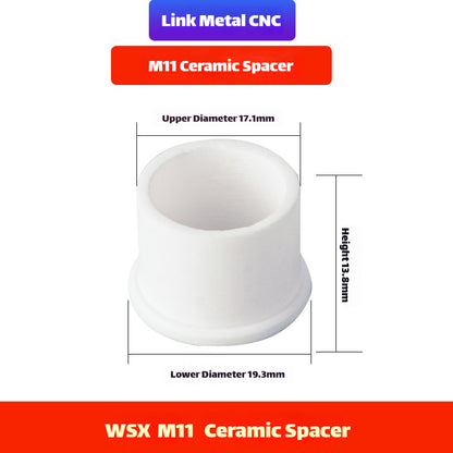 Link Metal CNC M8 Ceramic Spacer for WSX Laser Heads