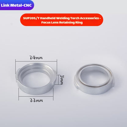 Link Metal CNC Focusing Lens Retaining Ring for CQWY SUP20S/T Welding Torch