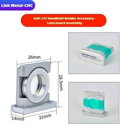 Link Metal CNC 30×14×2mm Reflective Lens with Bracket for CQWY SUP21T Welding Torch