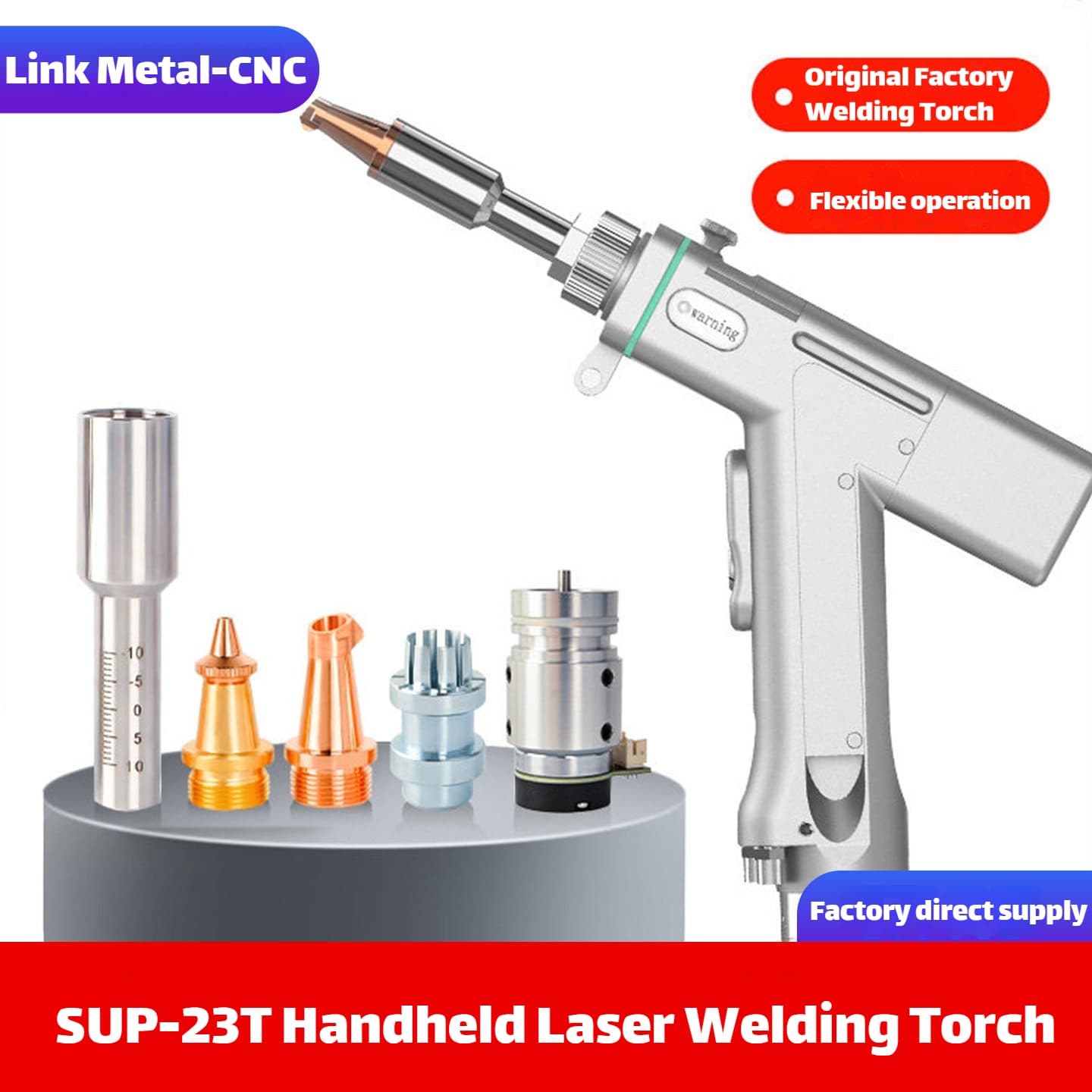 Link Metal CNC CQWY SUP23T Handheld Laser Welding Torch & Replacement Parts