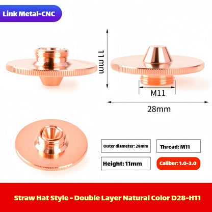 Single Layer D28 Laser Nozzle Straw Hat Style