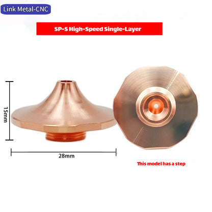 Link Metal CNC SP‑S High Speed Laser Cutting Nozzle