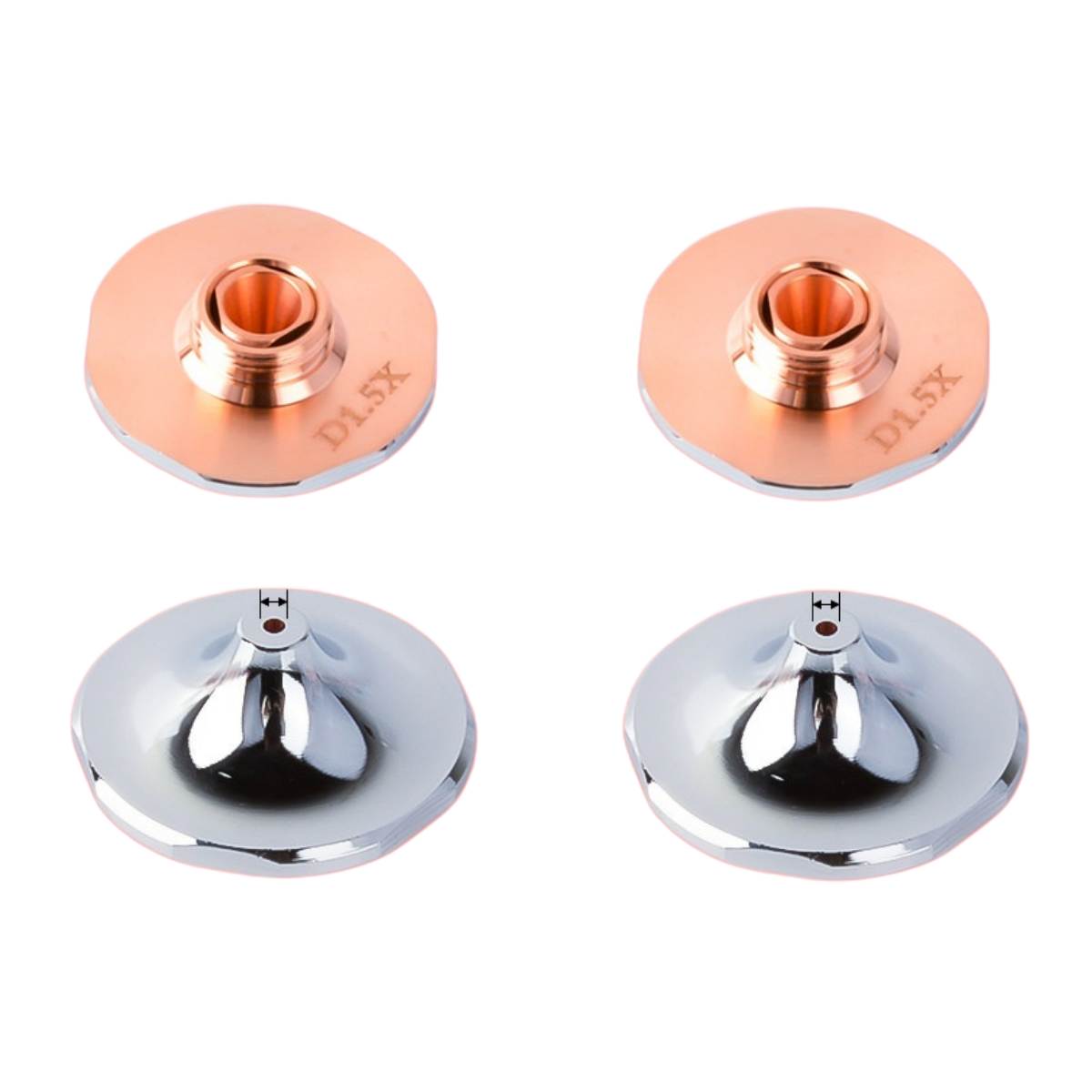 Link Metal CNC Chrome Plated Nozzle Wear Resistance Display
