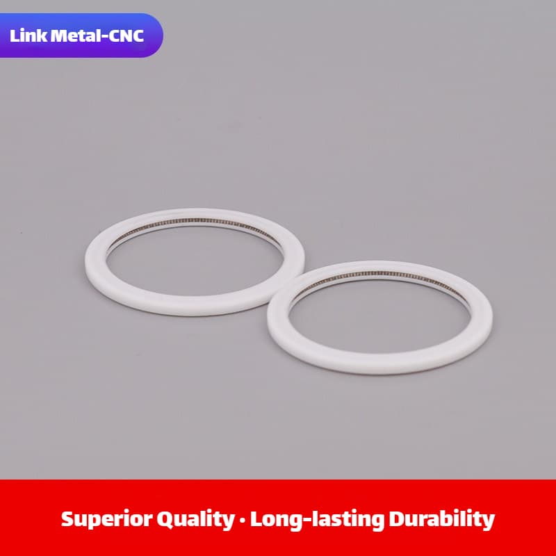 Link Metal CNC PTFE Lens Gasket Material Detail Display