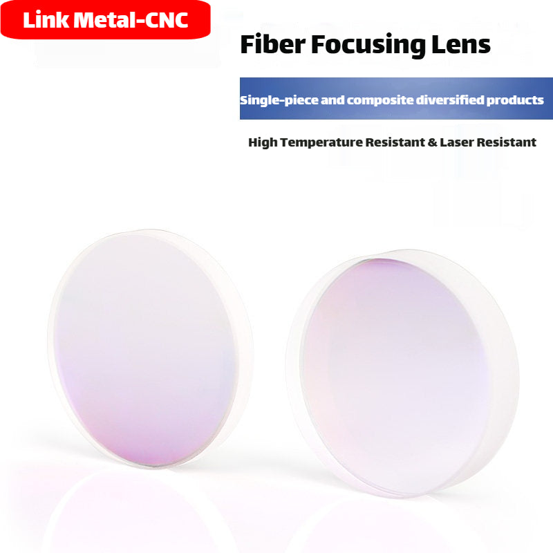 Link Metal CNC High Precision Fused Silica Focusing Lens for Laser Cutting