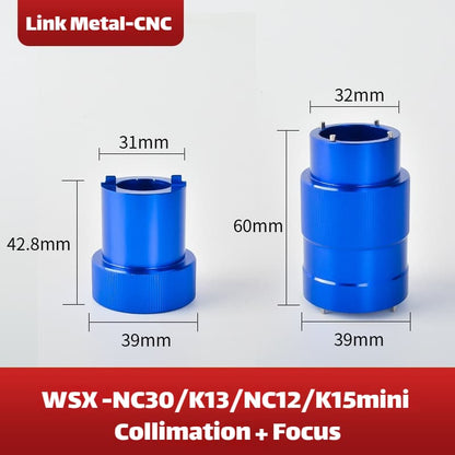 Link Metal CNC WSX Lens Disassembly Tool for NC30/K13/NC12/K15 Mini Collimating & Focusing Lens