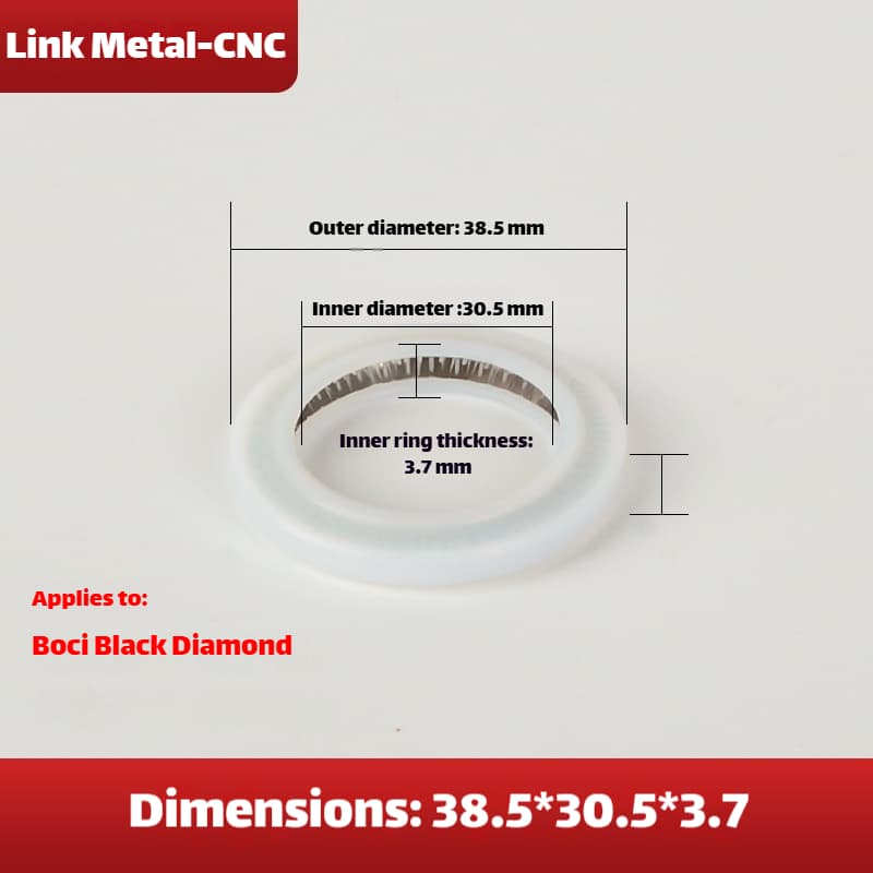 Link Metal CNC Lens Gasket 38.5×30.5×3.7mm For Boci Black Diamond