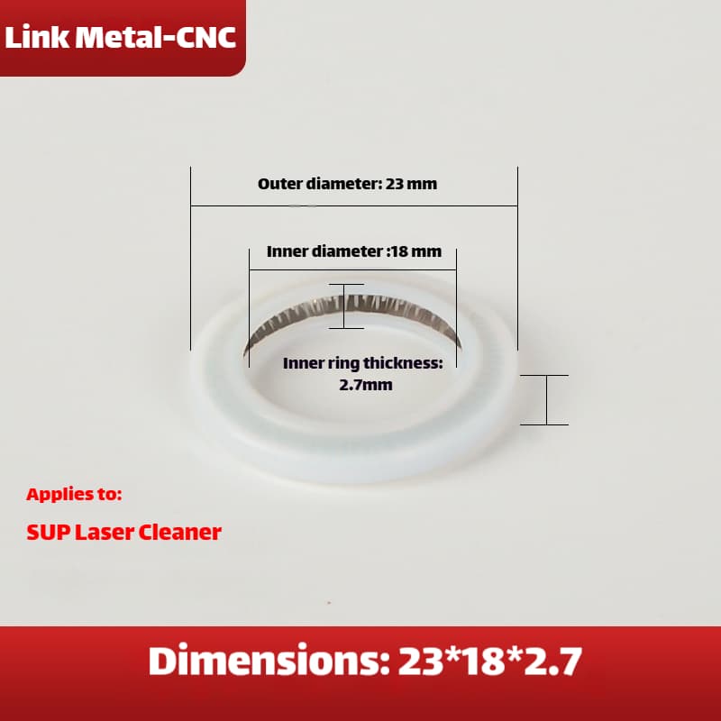 Link Metal CNC Lens Gasket 23×18×2.7mm For CQWY Cleaning Machine