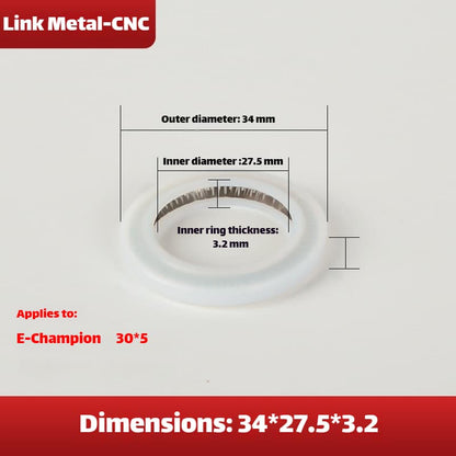 Link Metal CNC Lens Gasket 34×27.5×3.2mm For E Champion 30×5mm