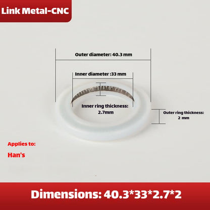 Link Metal CNC Lens Gasket 40.3×33×2.7×2mm For Han's