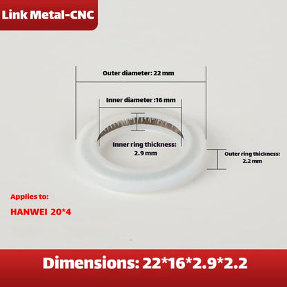 Link Metal CNC Lens Gasket 22×16×2.9×2.2mm For Hanwei 20×4mm
