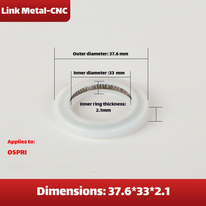 Link Metal CNC Lens Gasket 37.6×33×2.1mm For OSPRI