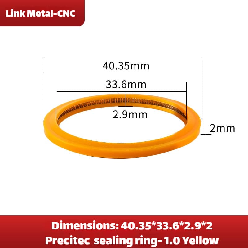 Link Metal CNC Lens Gasket 40.35×33.6×2.9×2mm For Precitec 1.0