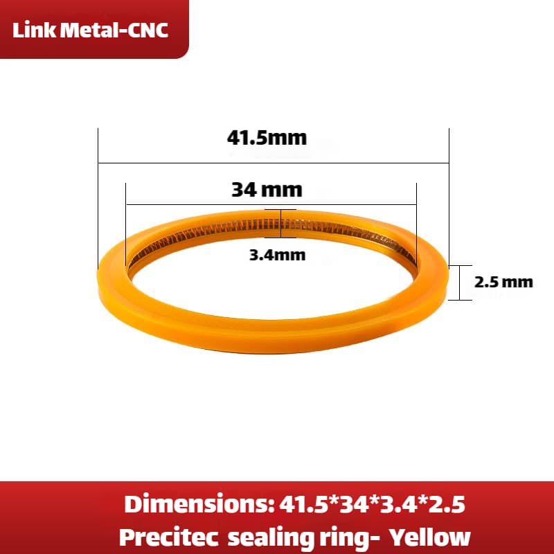 Link Metal CNC Lens Gasket 41.5×33×3.4×2.5mm For Precitec